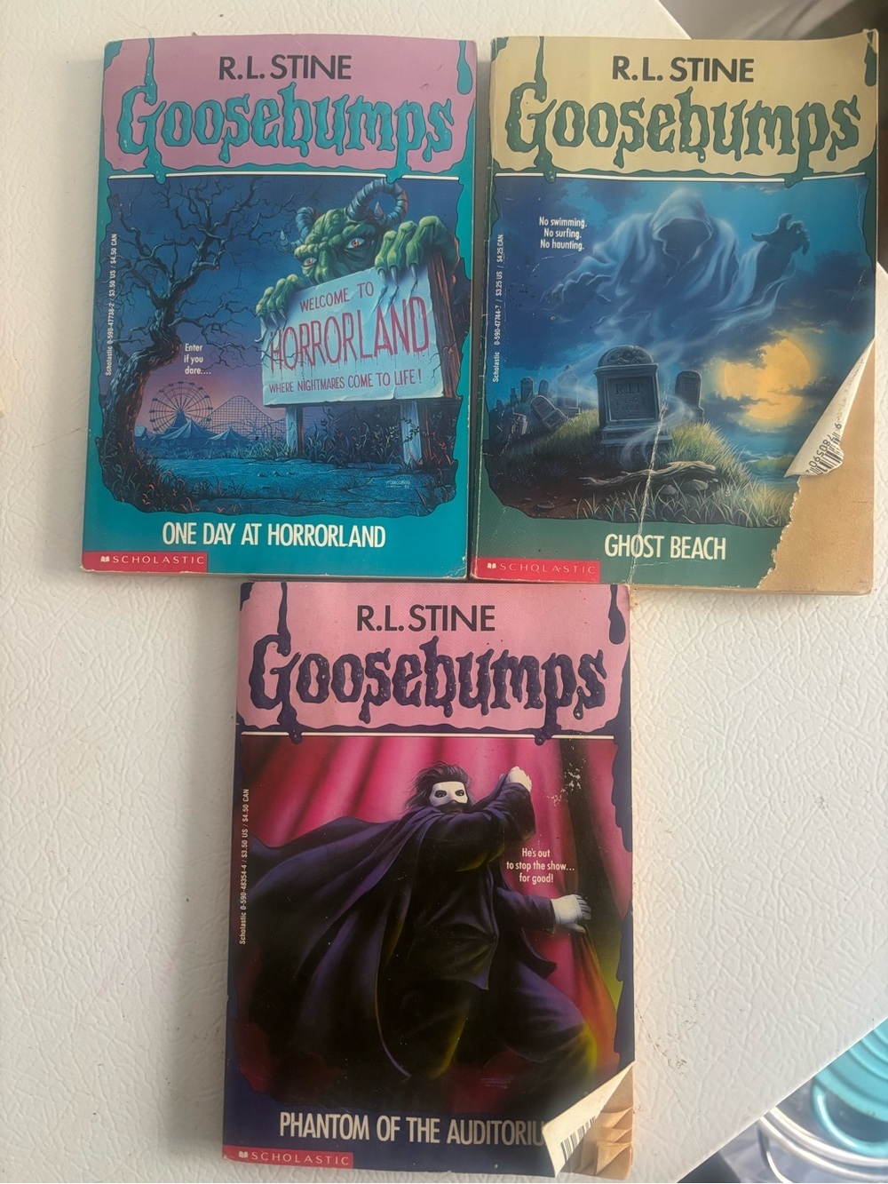 Goosebumps books lot of 3